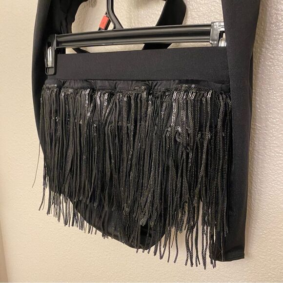 Revolution 10th House Dance Costume 2 piece black sequin BIONIC TH23116 SALC PA - Picture 7 of 16